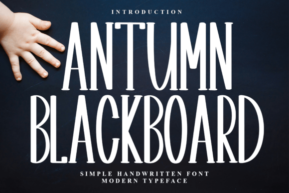 Antumn Blackboard: A Festive Display Font for Holiday Web Design