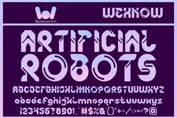 Artificial Robots: A Modern Typeface for Editorial Design