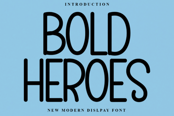 Bold Heroes: A Stylish Display Font for Elegant Web Design
