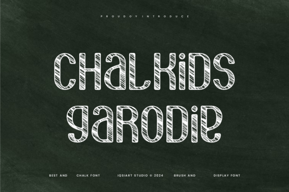 Chalkids Garodie: A Playful Display Font for Hand-Drawn Branding