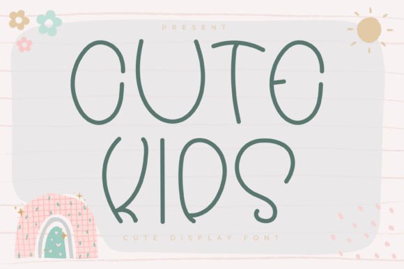Cute Kids Typeface for Playful Brand Identity