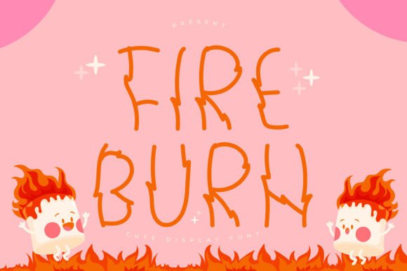 Fire Burn: A Playful Display Font for Engaging Digital Experiences