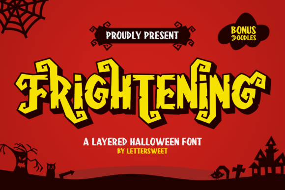 Frightening: The Bold Halloween Display Font for Spooky Branding