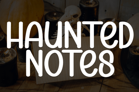 Halloween Font Design: Haunted Notes for Spooky Crafts