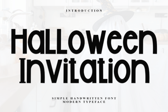 Halloween Invitation: The Spooky Handwritten Font for Makers