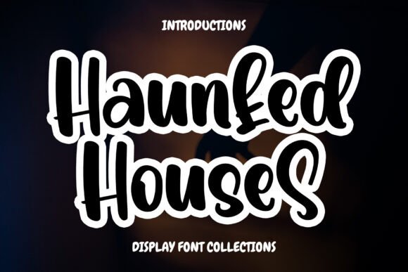 Haunted Houses: A Sweet Display Font for Creative Makers