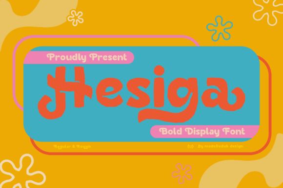 Hesiga: The Retro Display Font for Bold Branding Projects