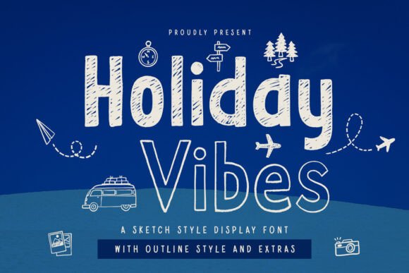 Holiday Vibes: A Modern Display Font for Festive Branding