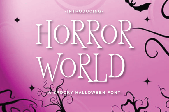 Horror World: The Premium Display Typeface for Haunting Digital Experiences