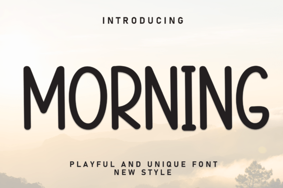Morning Handwritten Display Font for Sweet Branding Projects