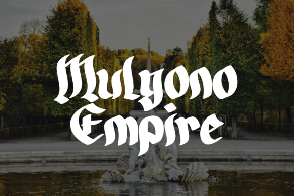 Mulyono Empire: A Premium Display Typeface for Creative Product Design