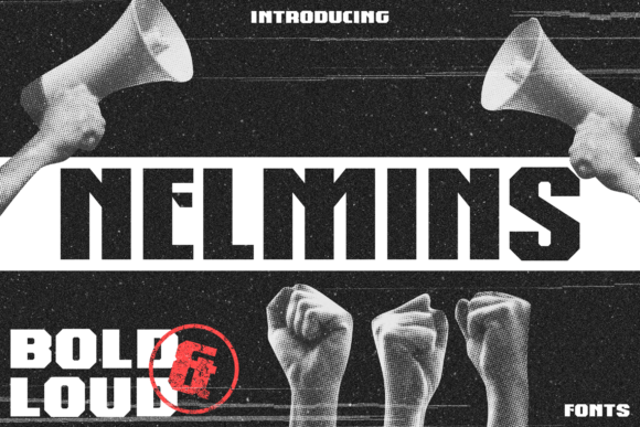 Nelmins: A Bold Display Typeface for Editorial Design