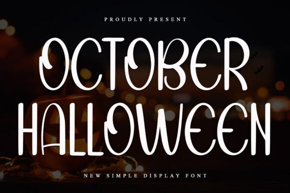 October Halloween: A Fresh Display Typeface for Modern Branding