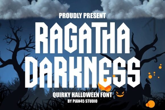 Ragatha Darkness: The Bold Display Font for Eerie Web Design