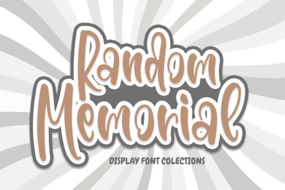 Random Memorial: A Quirky Display Font for Cheerful Editorial Design