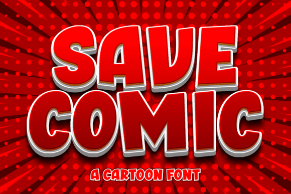 Save Comic: A Bold Cartoon Typeface for Modern Web Design