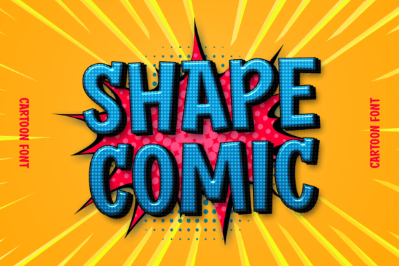 Shape Comic: A Bold Display Typeface for Modern Web Design