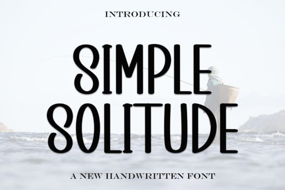 Simple Solitude: A Festive Display Typeface for Holiday Branding