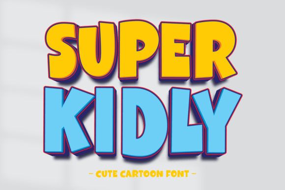 Super Kidly: The Cute Cartoon Font for Playful Branding