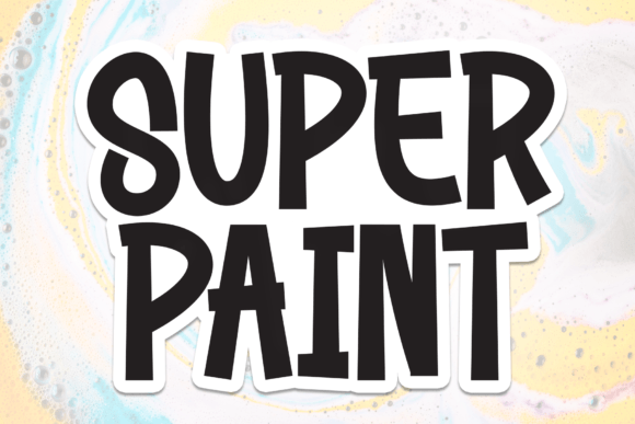 Super Paint: The Bold Display Font for Editorial Design