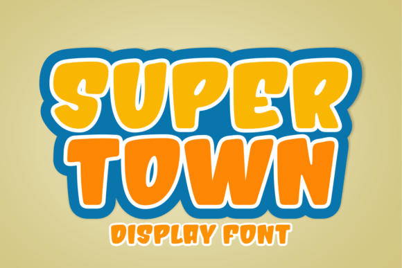 Super Town: The Bold Display Font for Memorable Branding